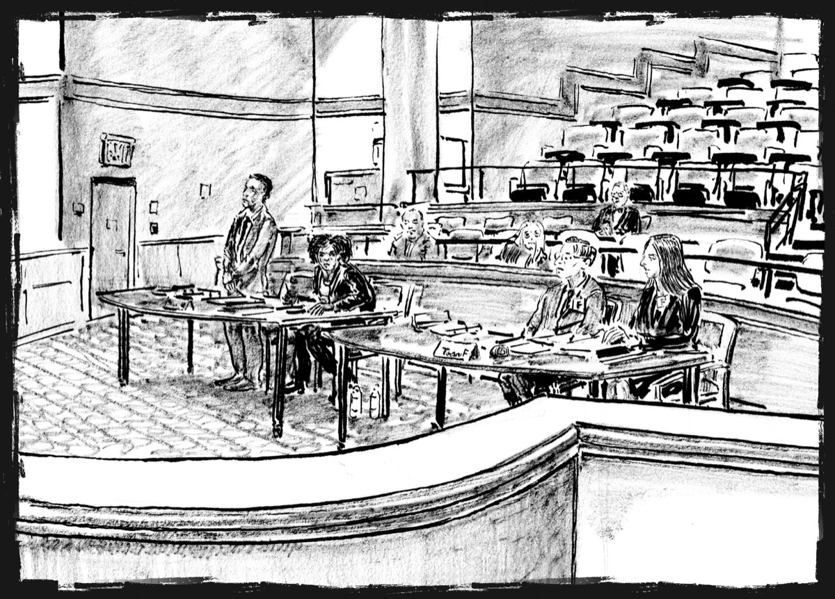 Courtroom Drawing • National Civil Rights Trial Competition