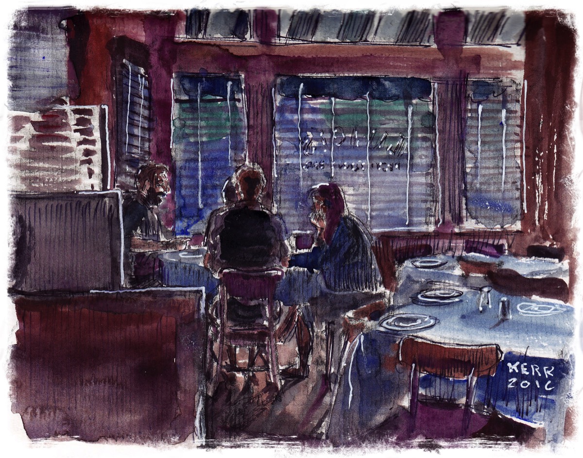 Dinner Out  • Watercolor